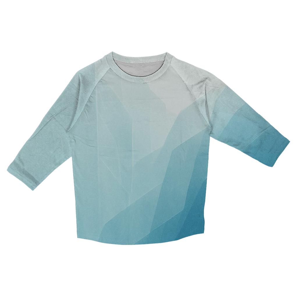 Glacier Blue Transition personalized 3/4 sleeve tees