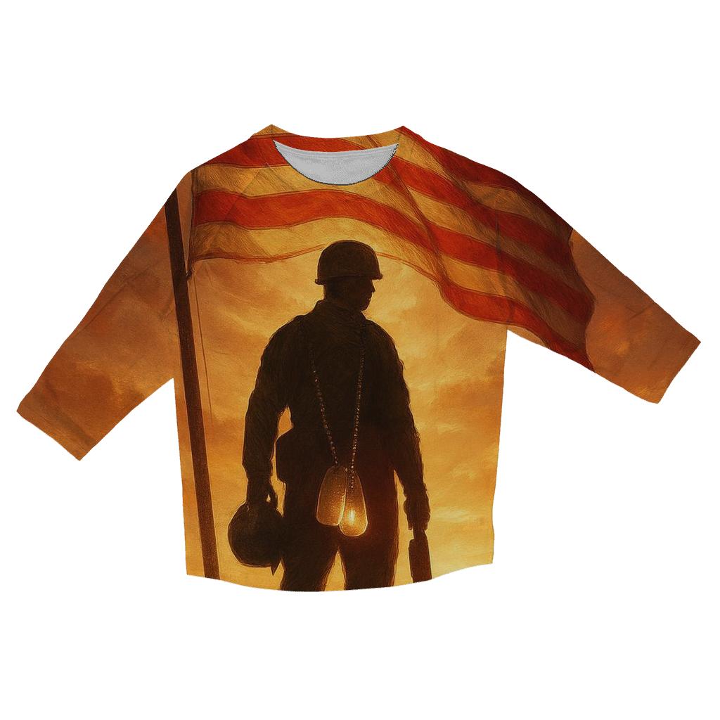 Dawn Sentinel Flag personalized 3/4 sleeve tees