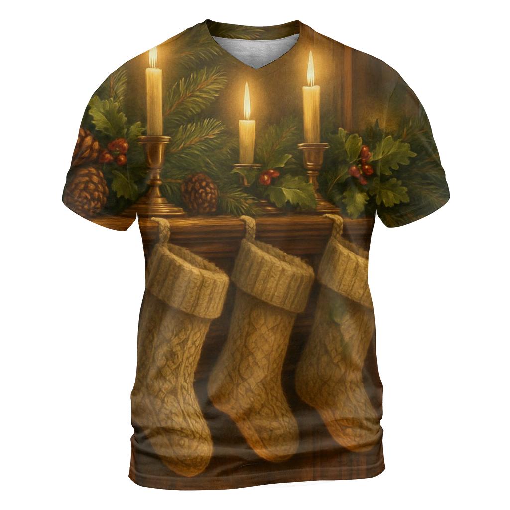 Warm Evening At The Pine Mantel unique graphic print tees