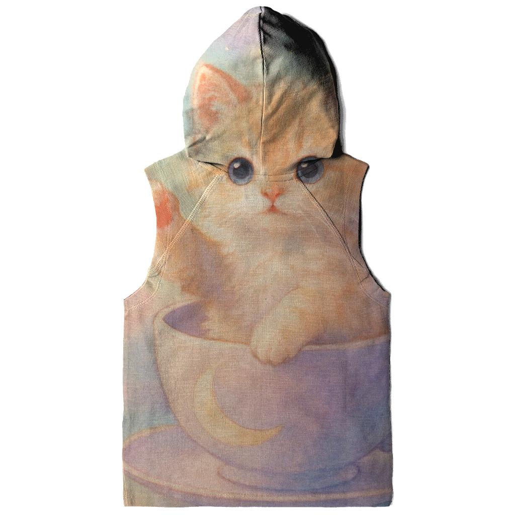 Moonbeam Tea Party Cat pullover hoodies