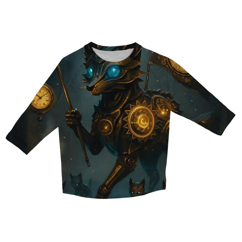 Clockwork Fox Parade printed three quarter sleeve shirts
