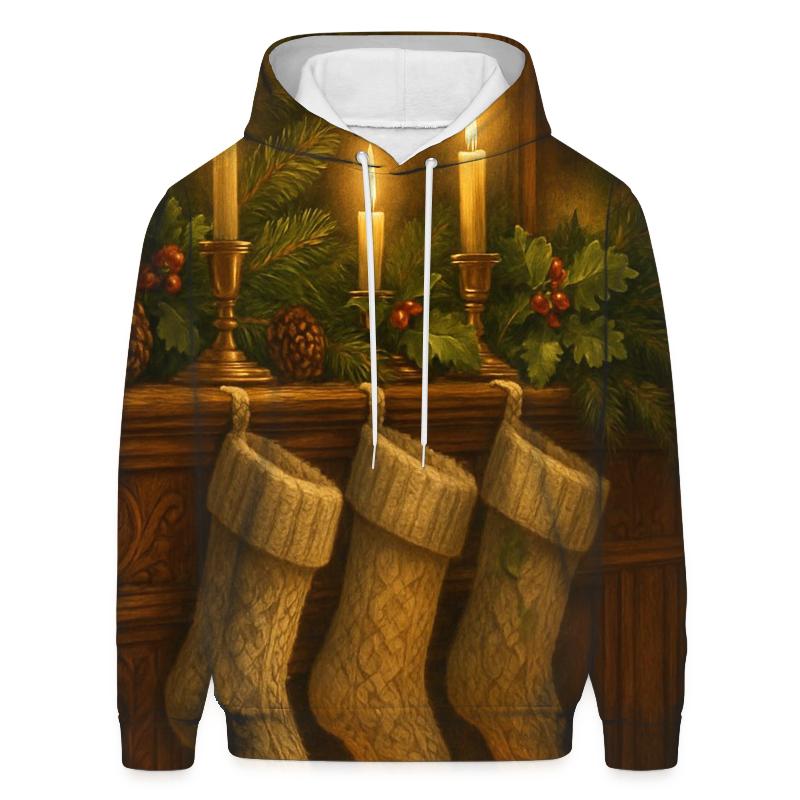 Warm Evening At The Pine Mantel hoodie styles