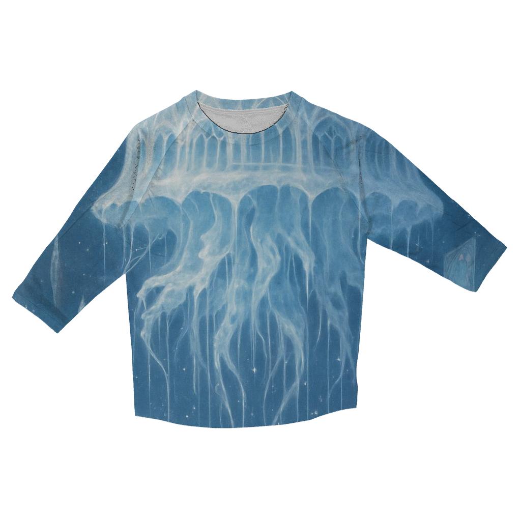 Celestial Jellyfish Cathedral custom 3/4 sleeve shirts