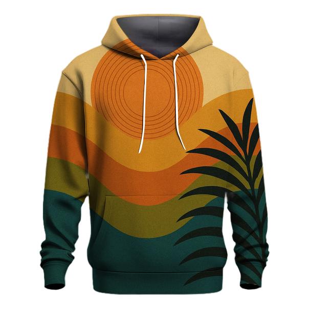Sunset Vinyl Horizon printed hoodies