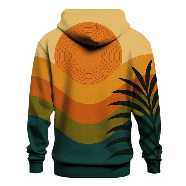 Sunset Vinyl Horizon printed hoodies