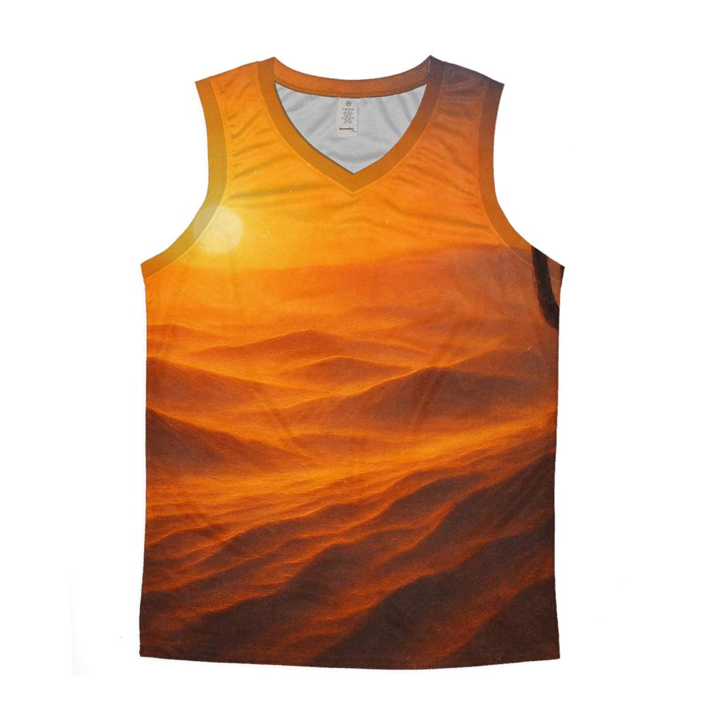 Amber Dune Echoes graphic print tank tops