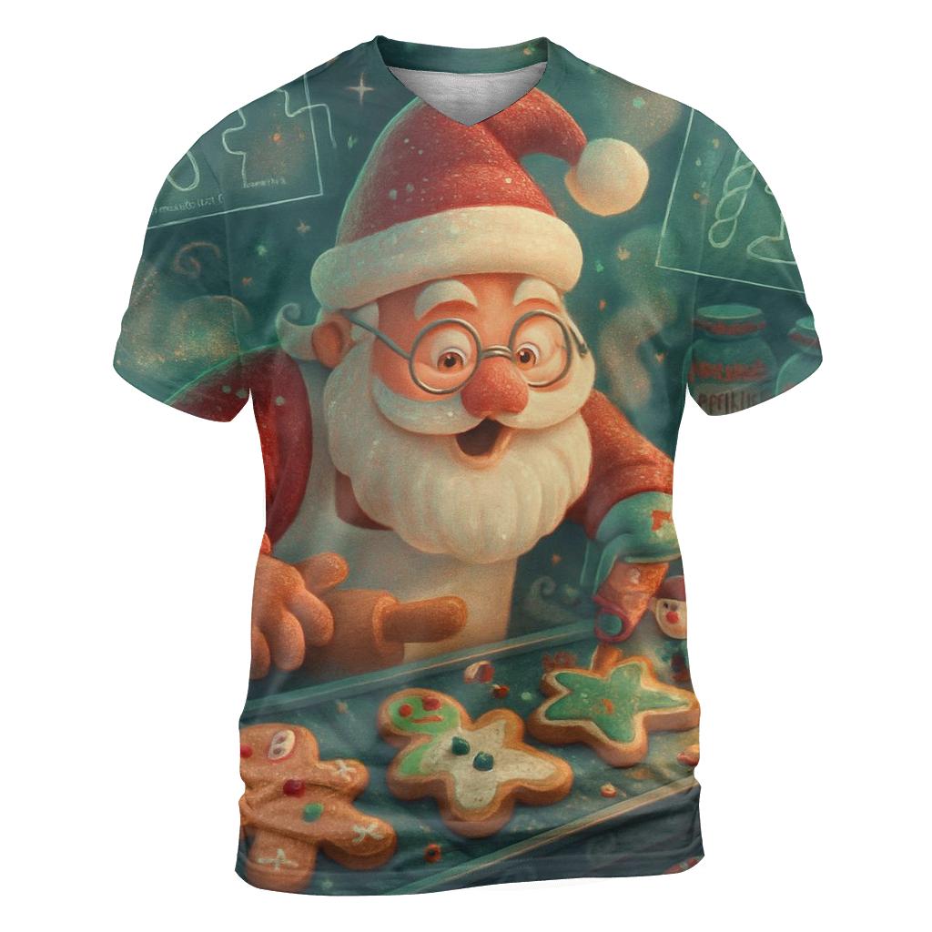 Santas Cookie Lab unique graphic print tees