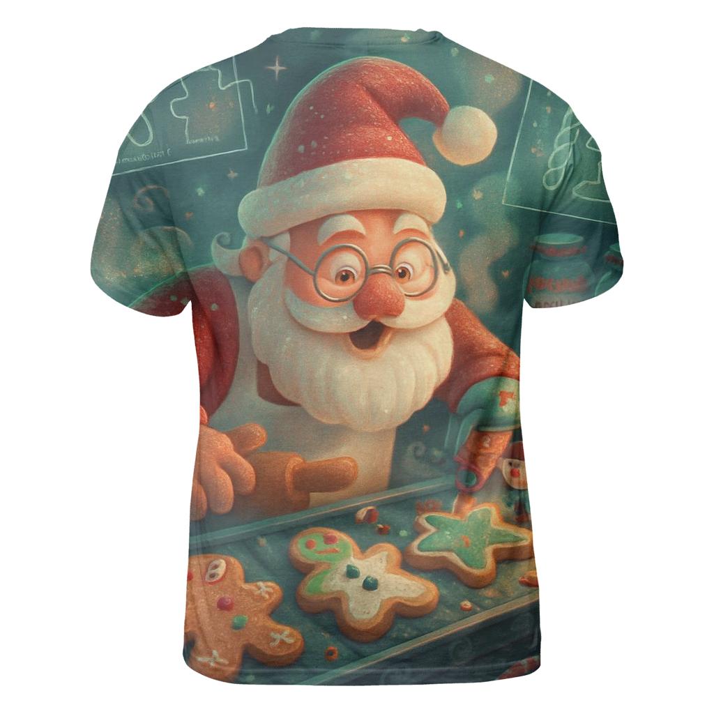 Santas Cookie Lab unique graphic print tees