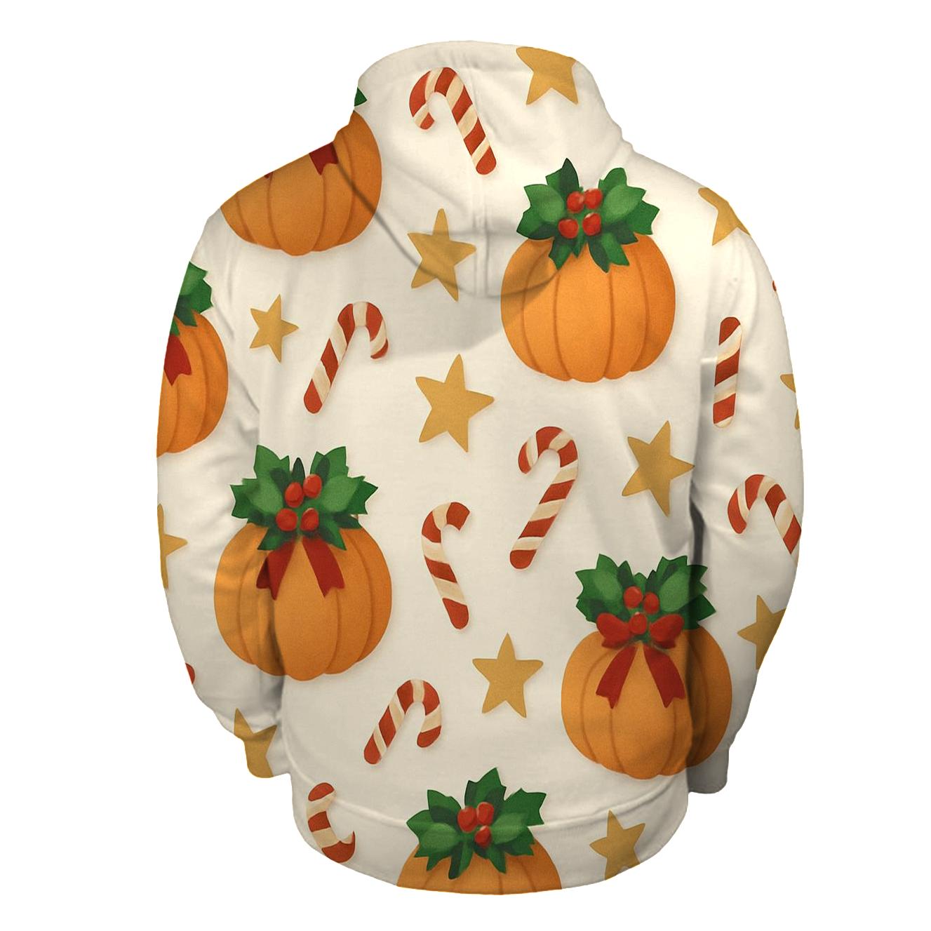 Carolers Pumpkin Wreath Scatter graphic hoodies