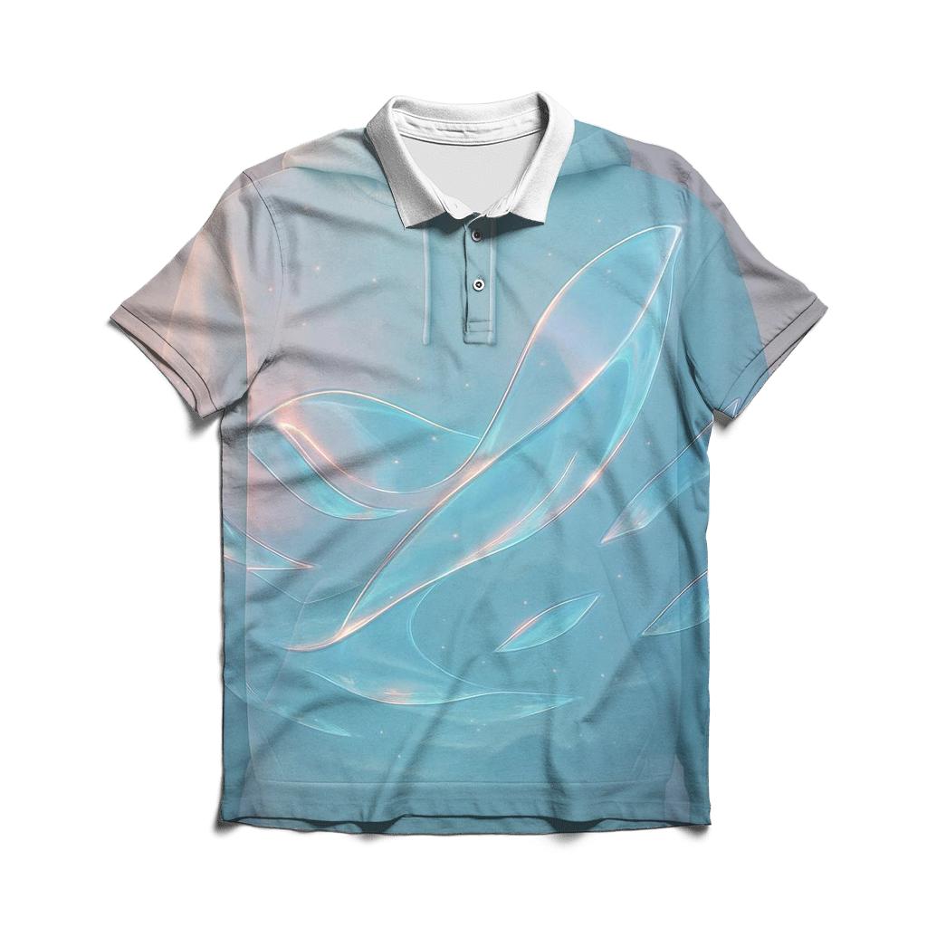 Aurora Glass Waves casual sports polo shirts