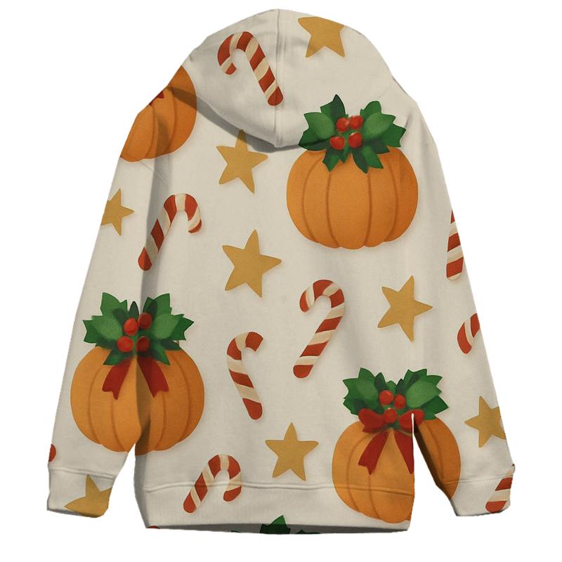 Carolers Pumpkin Wreath Scatter heavyweight hoodies