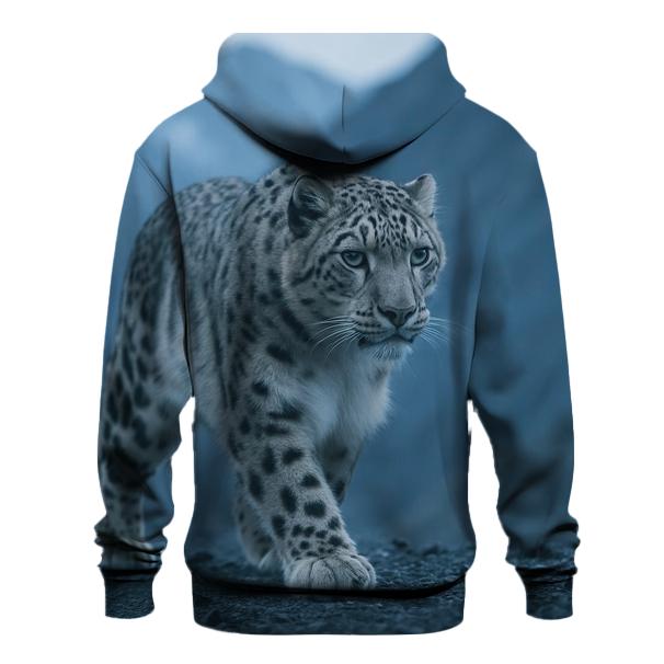 Mist Ridge Stalker Snow Leopard printed hoodies
