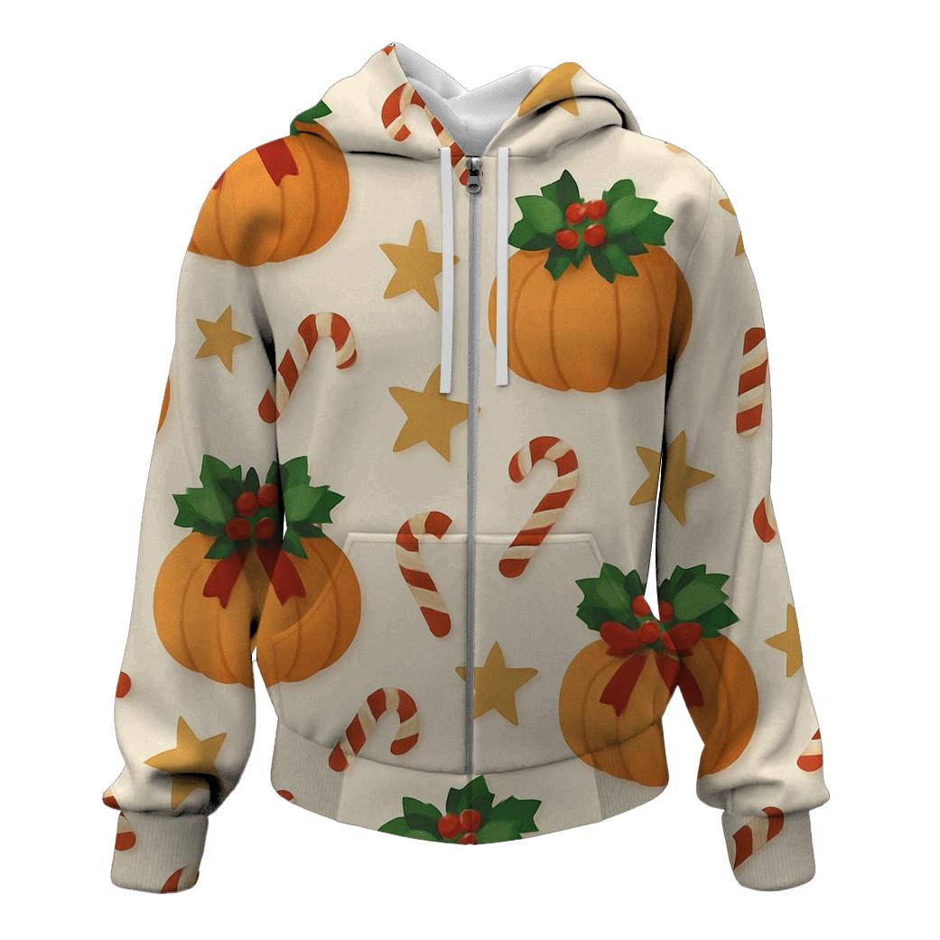 Carolers Pumpkin Wreath Scatter hoodie trends