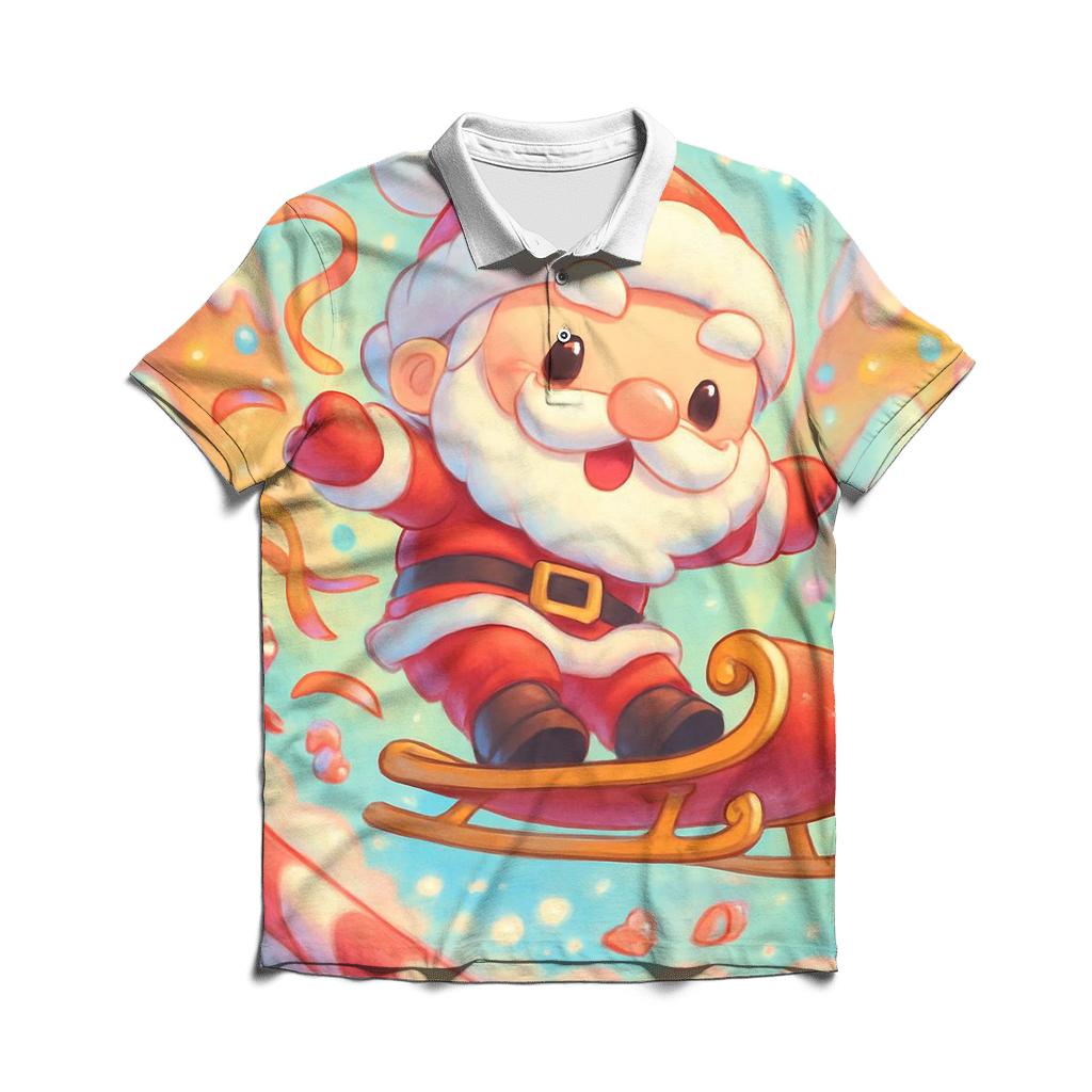 Sugar Rush Snowboarder designer slim fit polos