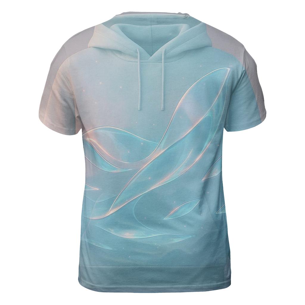 Aurora Glass Waves creative print fashion shirts