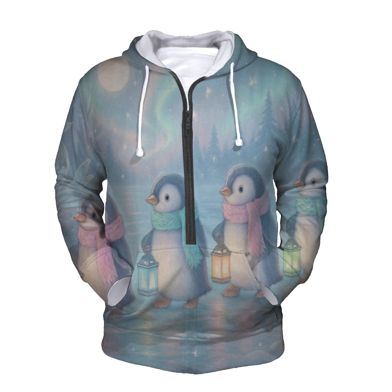 Penguin Lantern Parade premium hoodies
