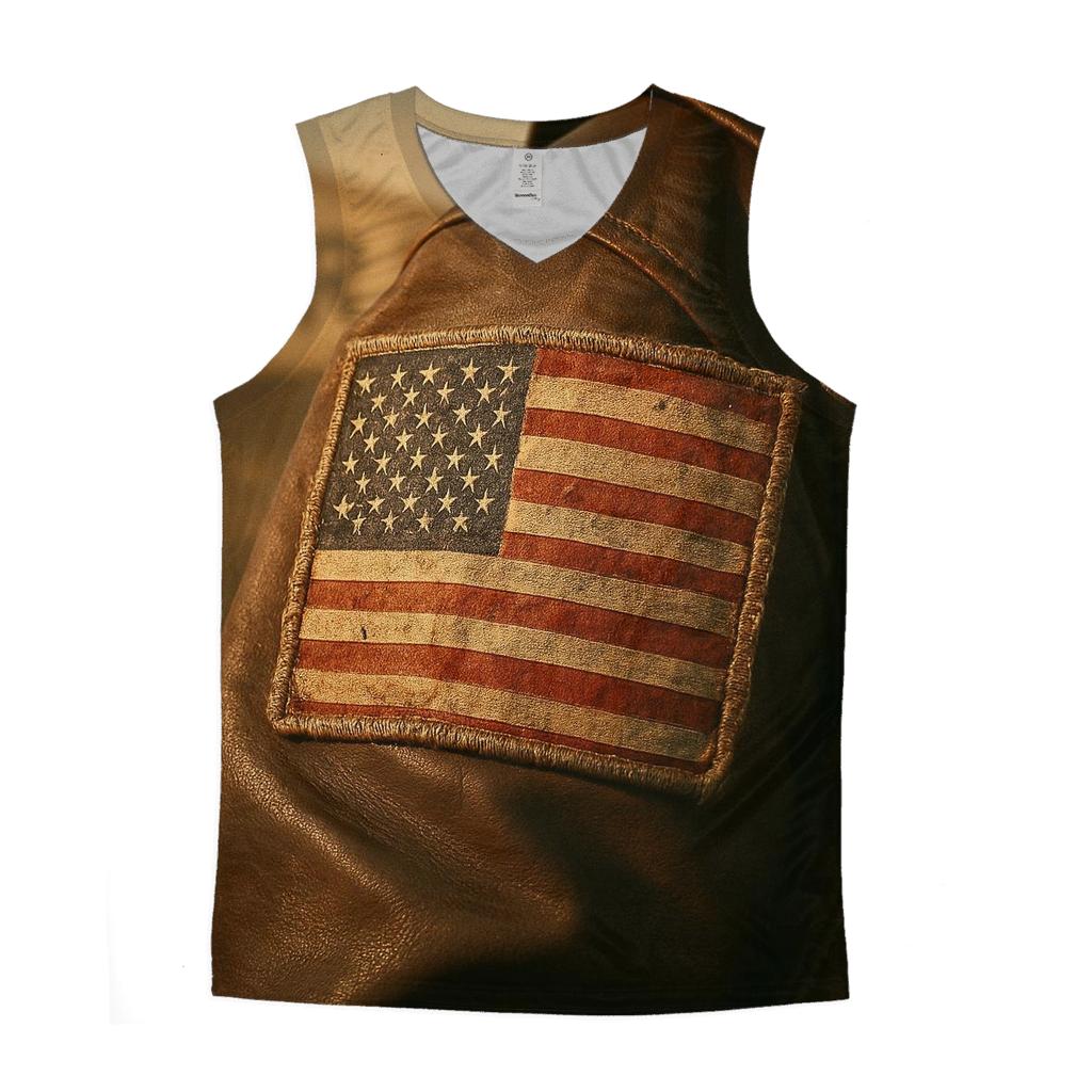 Vintage Pilot Jacket Emblem trendy fitted tank tops