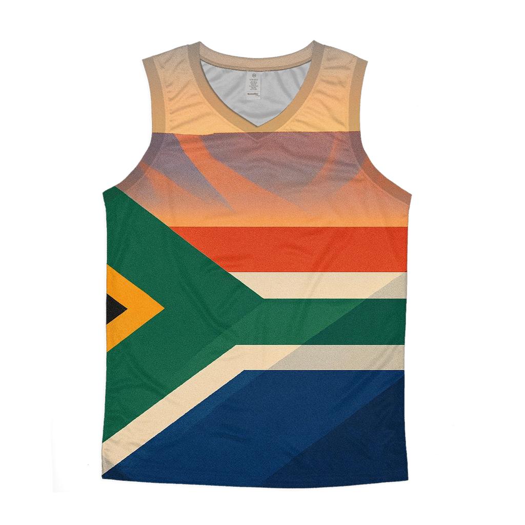 Rainbow Nation Mosaic graphic print tank tops