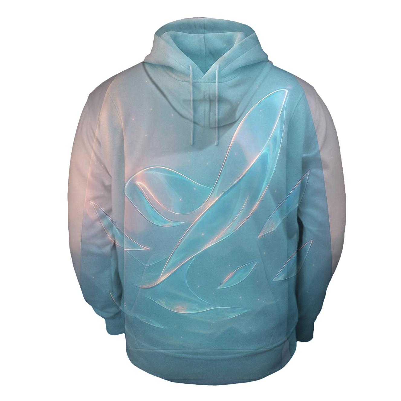 Aurora Glass Waves designer hoodies