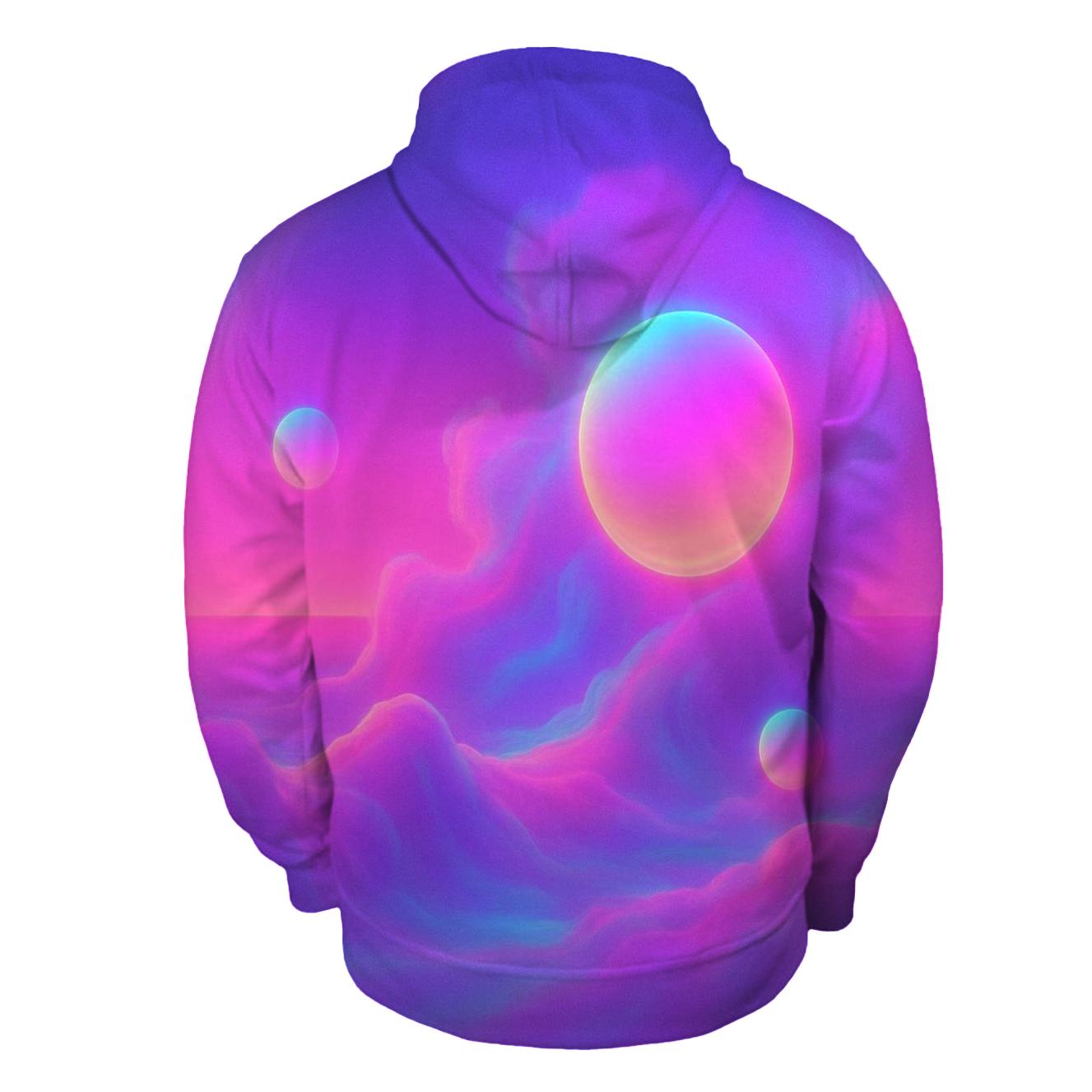 Nebula Silk Drift printed hoodies