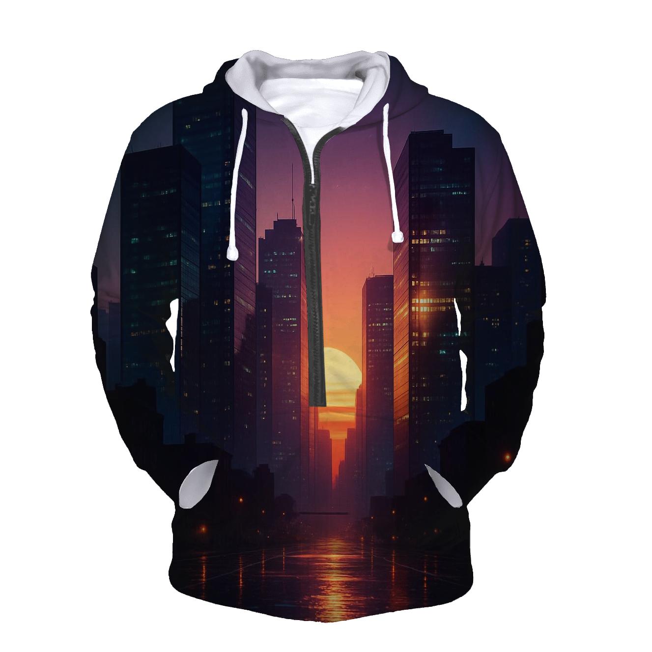 Teal City Afterglow pullover hoodies