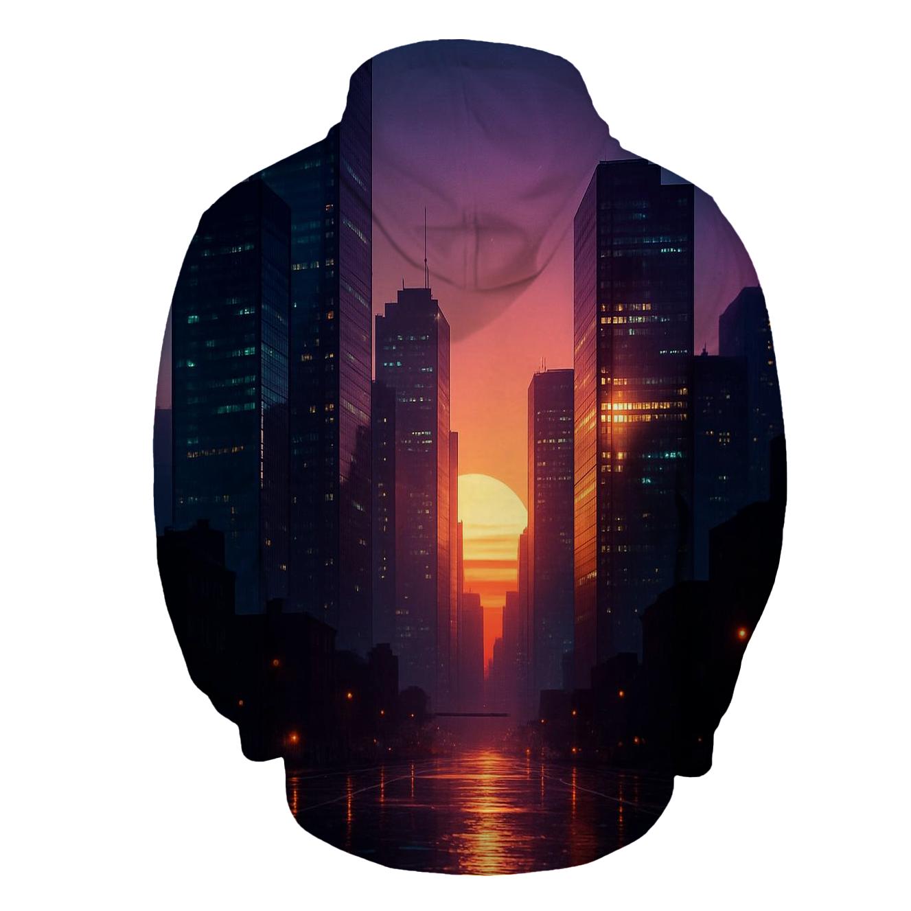 Teal City Afterglow pullover hoodies