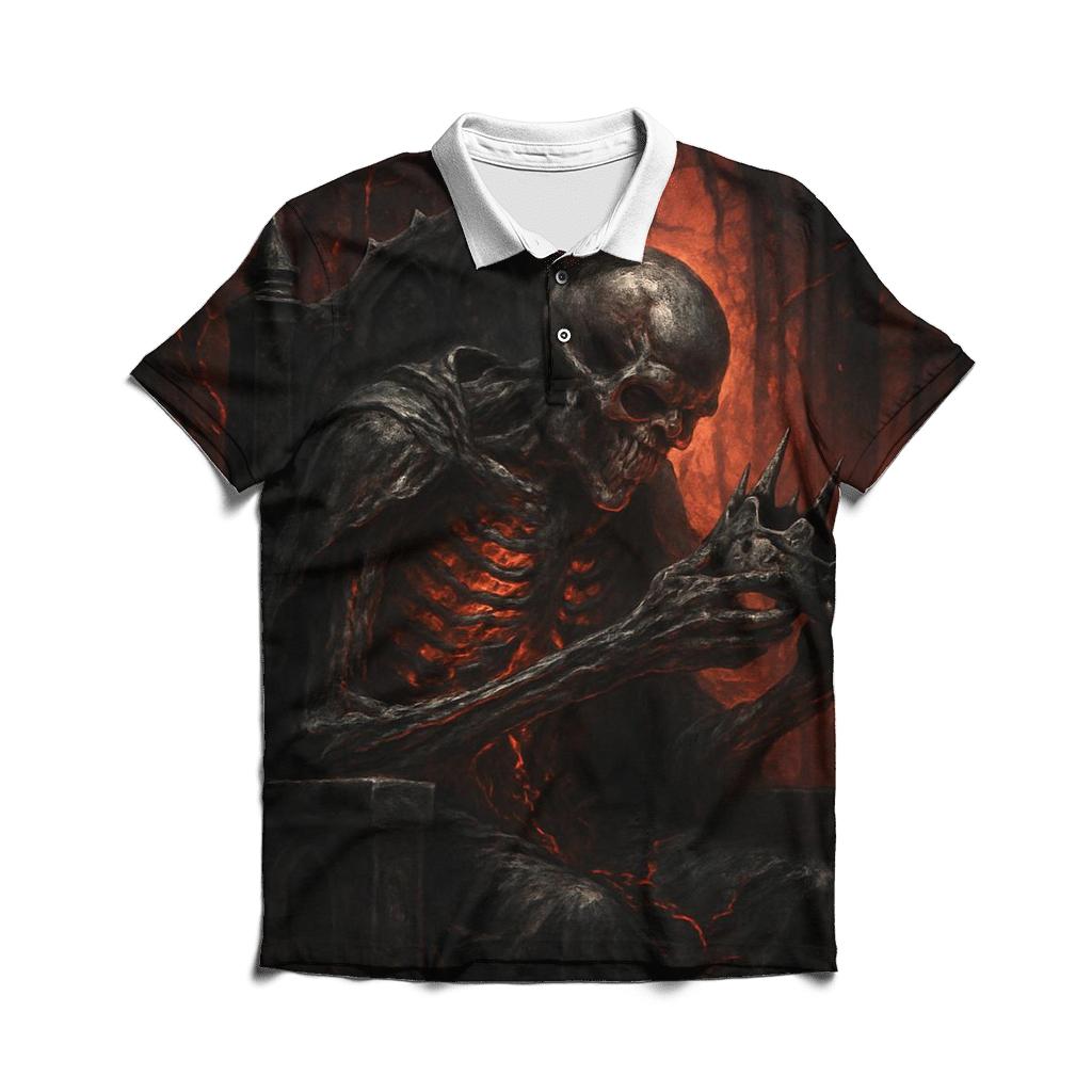 The Wraith King Crucible premium cotton polo shirts