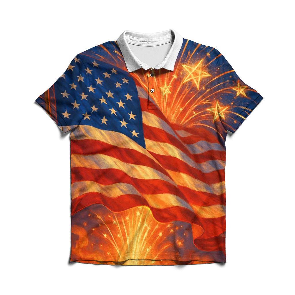 Firework Halo Standard personalized polo shirts
