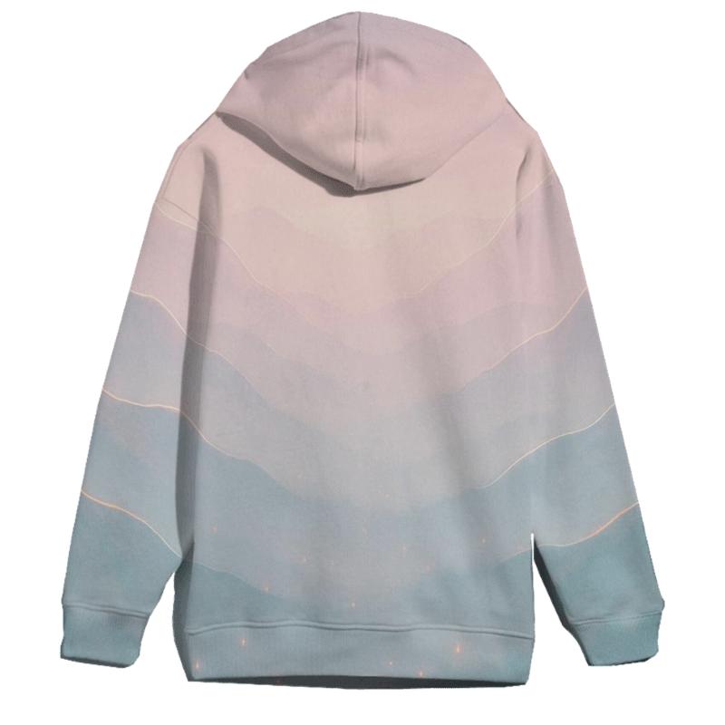 Pastel Mountain Echo lightweight hoodies