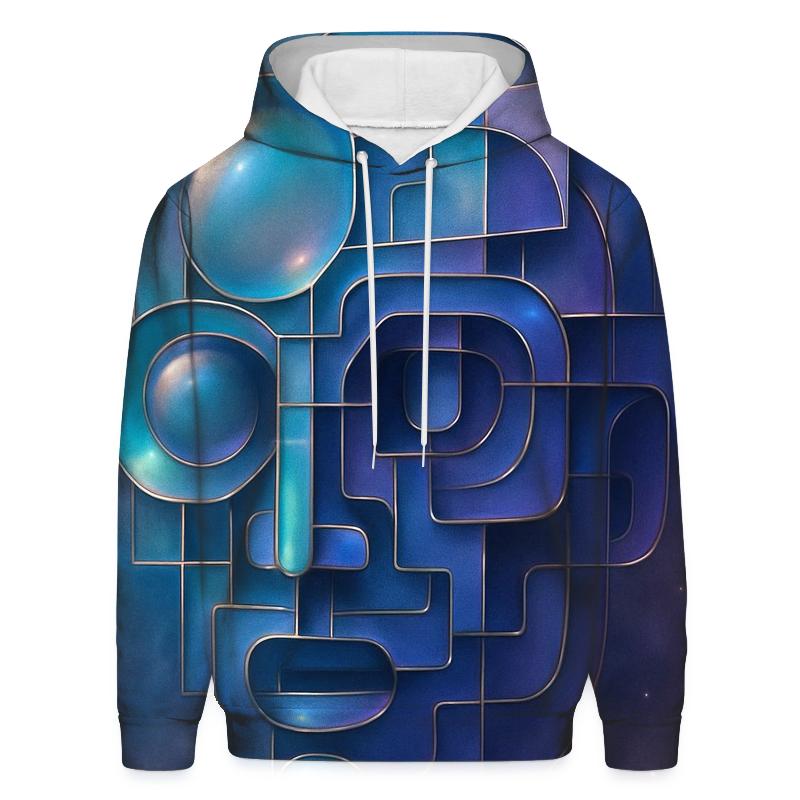 Chromatic Orb Maze printed hoodies