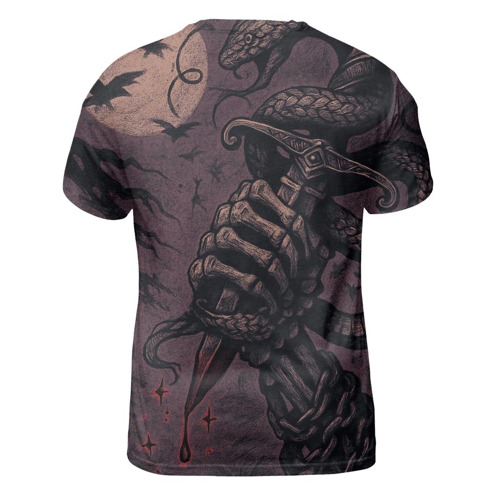 Serpent And Dagger Nocturne artistic all-over print tops