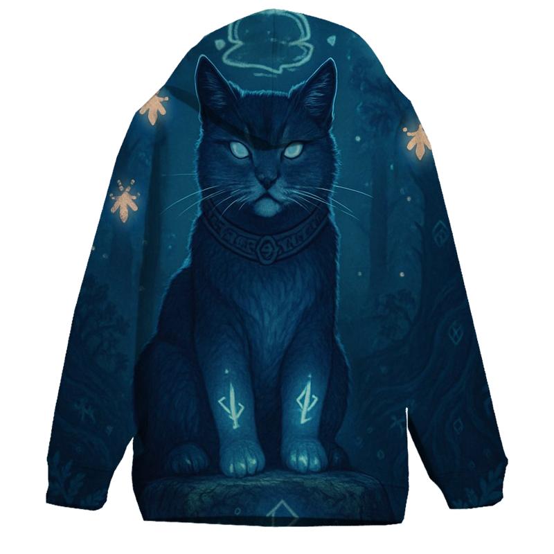 Mystic Runestone Guardian Cat hoodie designs