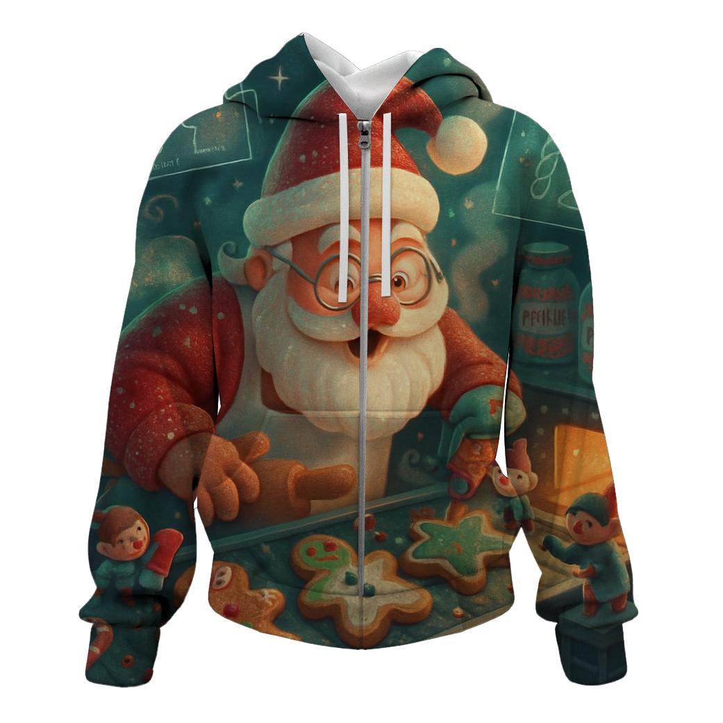 Santas Cookie Lab designer hoodies