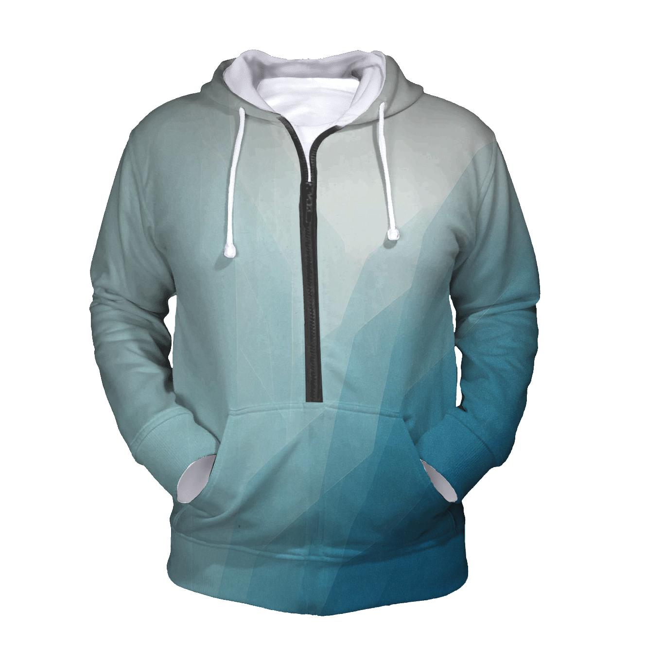 Glacier Blue Transition heavyweight hoodies