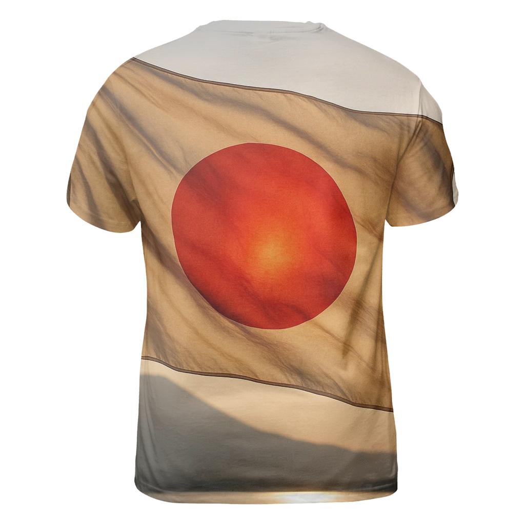 Rising Sun Fabric Wave designer pattern shirts