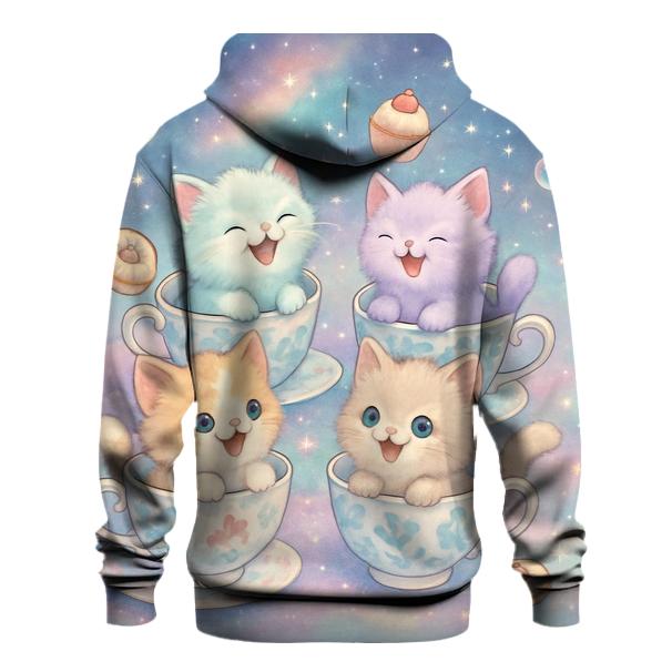 Cosmic Tea Party Kittens custom hoodies