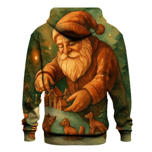 Woodland Carver Santa hoodie designs