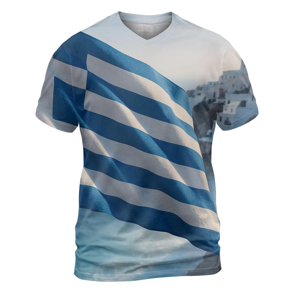 Aegean Flag Tide custom all-over print shirts