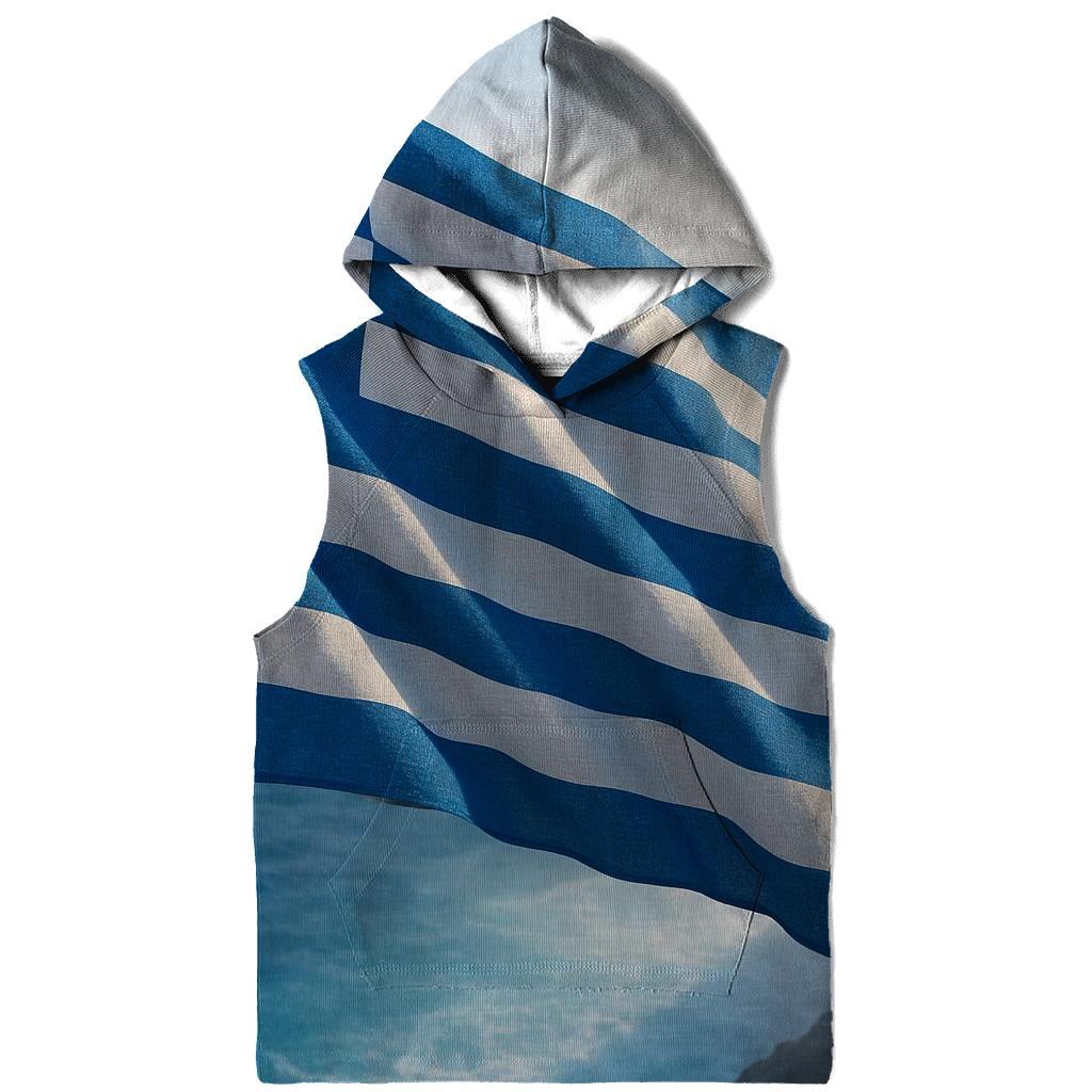 Aegean Flag Tide embroidered hoodies