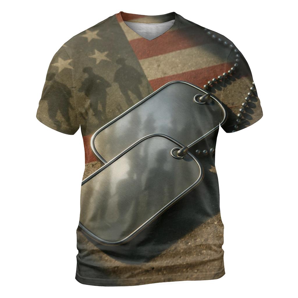 Dog Tags At High Noon designer pattern shirts