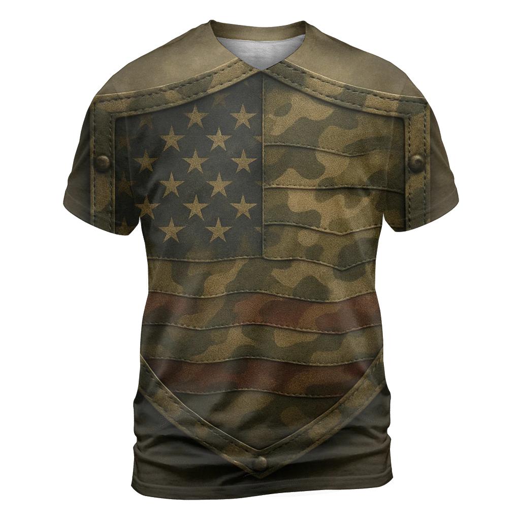 Camouflage Flag Fusion personalized full print shirts