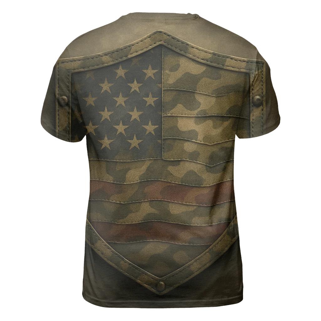 Camouflage Flag Fusion personalized full print shirts