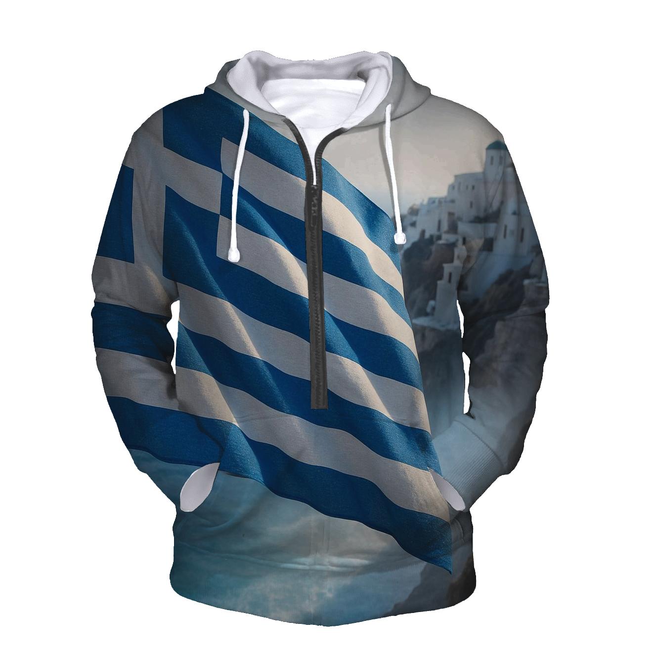 Aegean Flag Tide premium hoodies