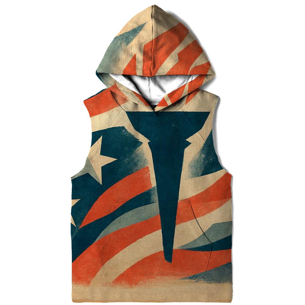 Abstract Stripes Of Liberty custom hoodies