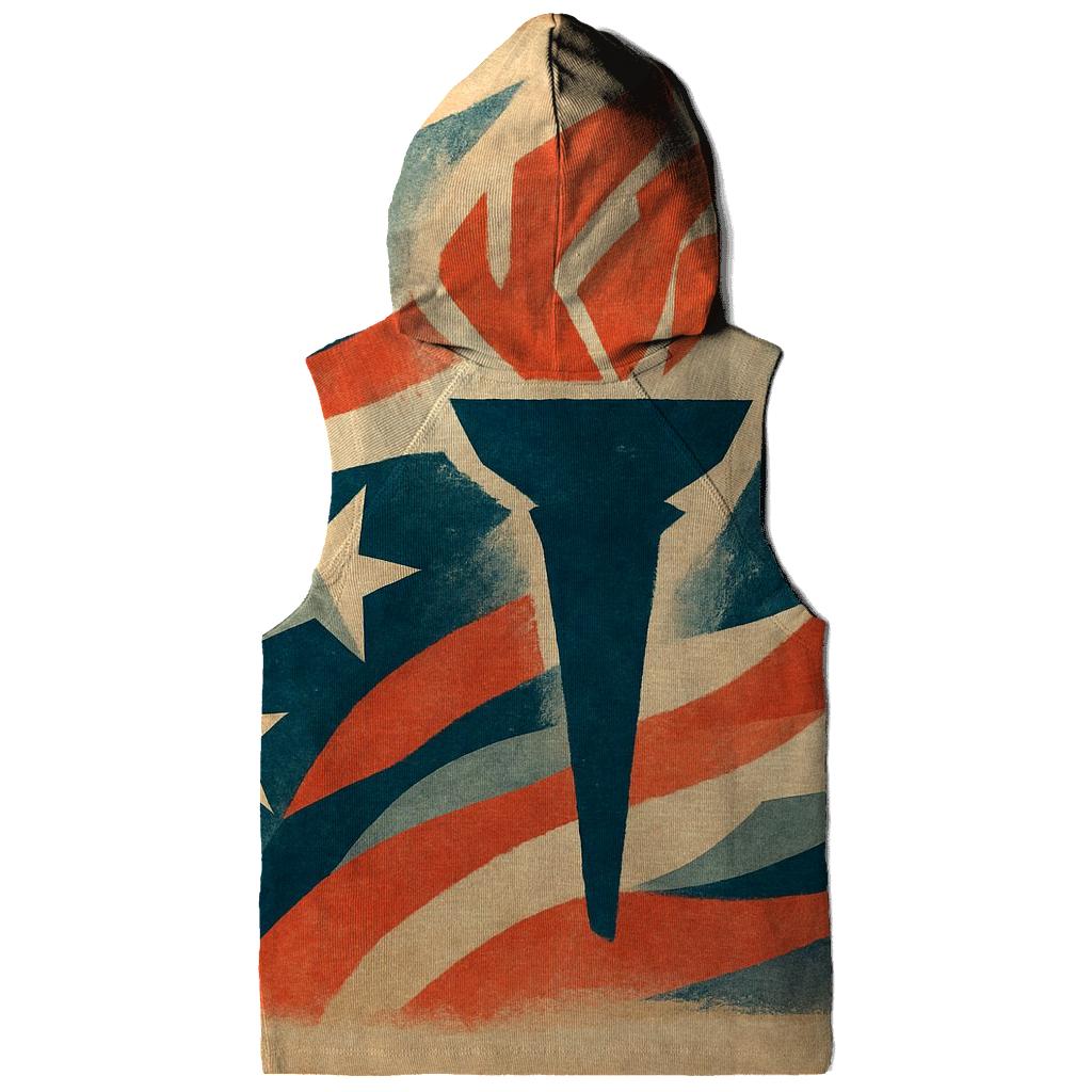 Abstract Stripes Of Liberty custom hoodies