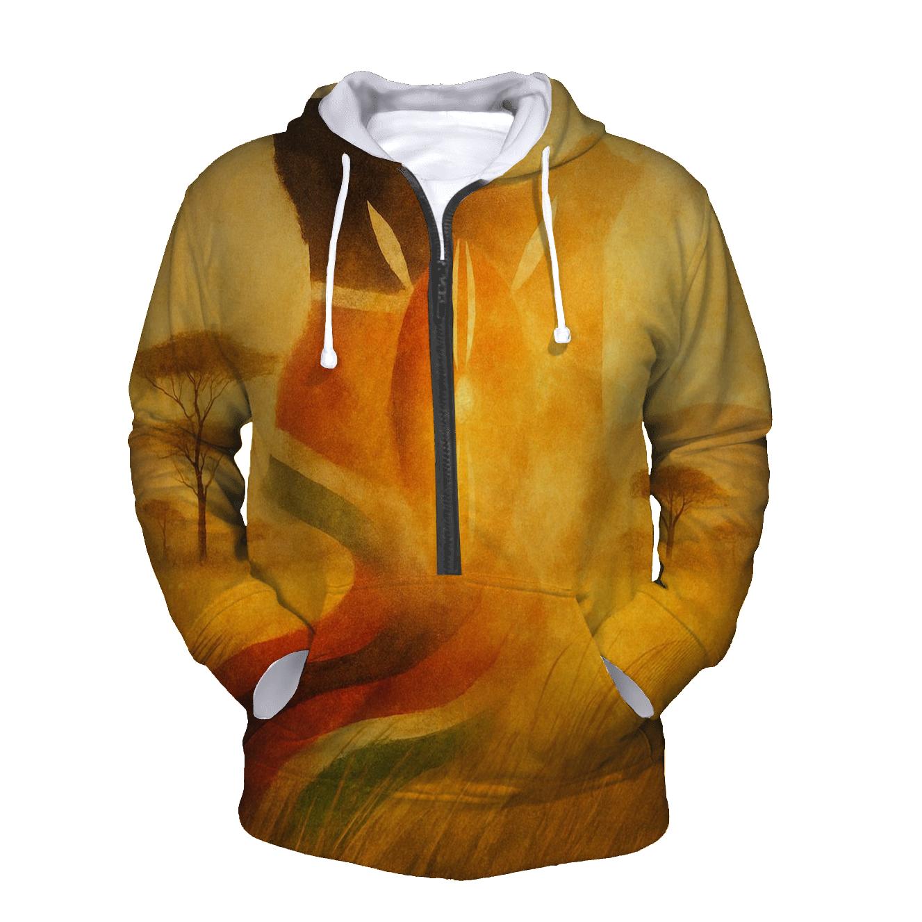Savanna Rhythm Flag embroidered hoodies