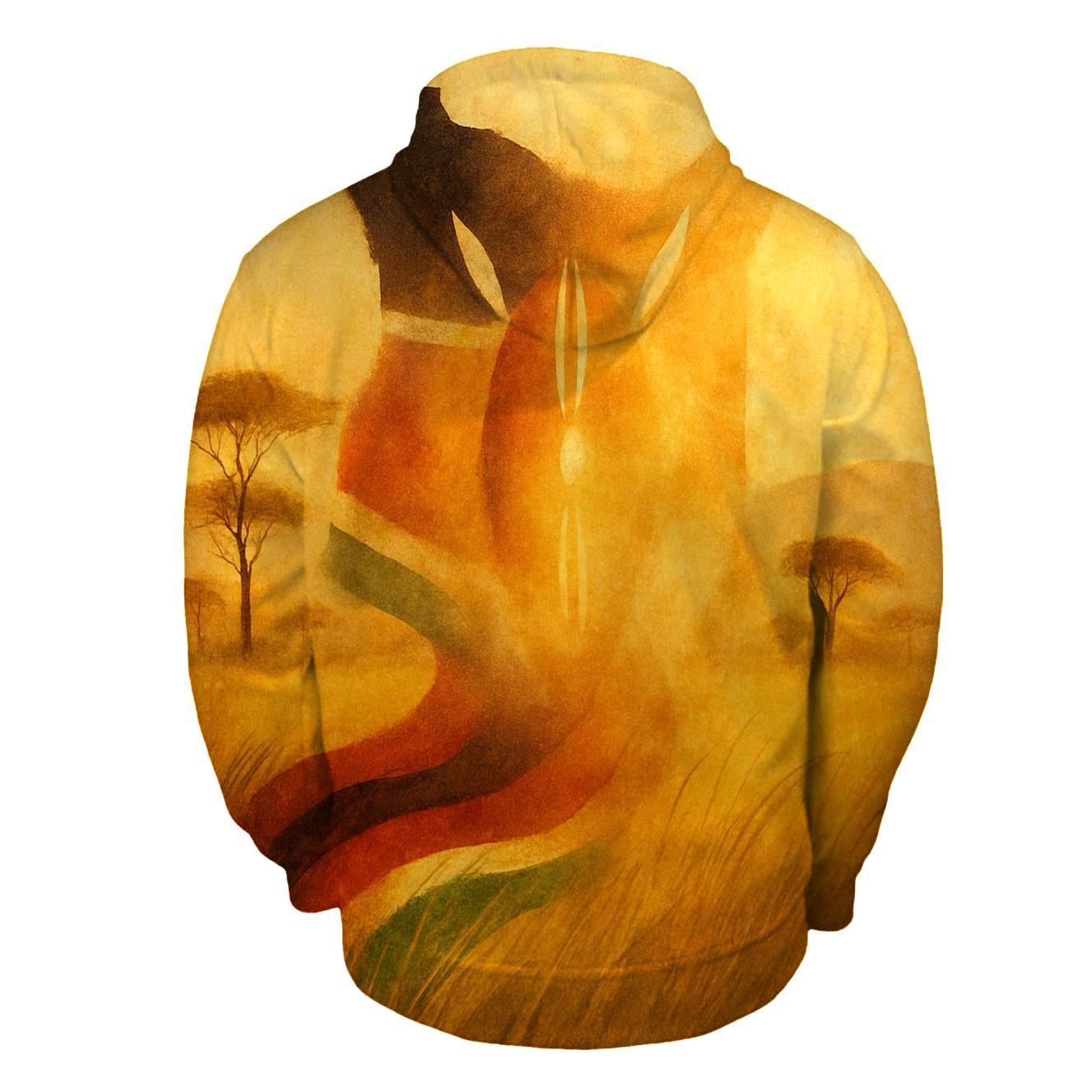 Savanna Rhythm Flag embroidered hoodies