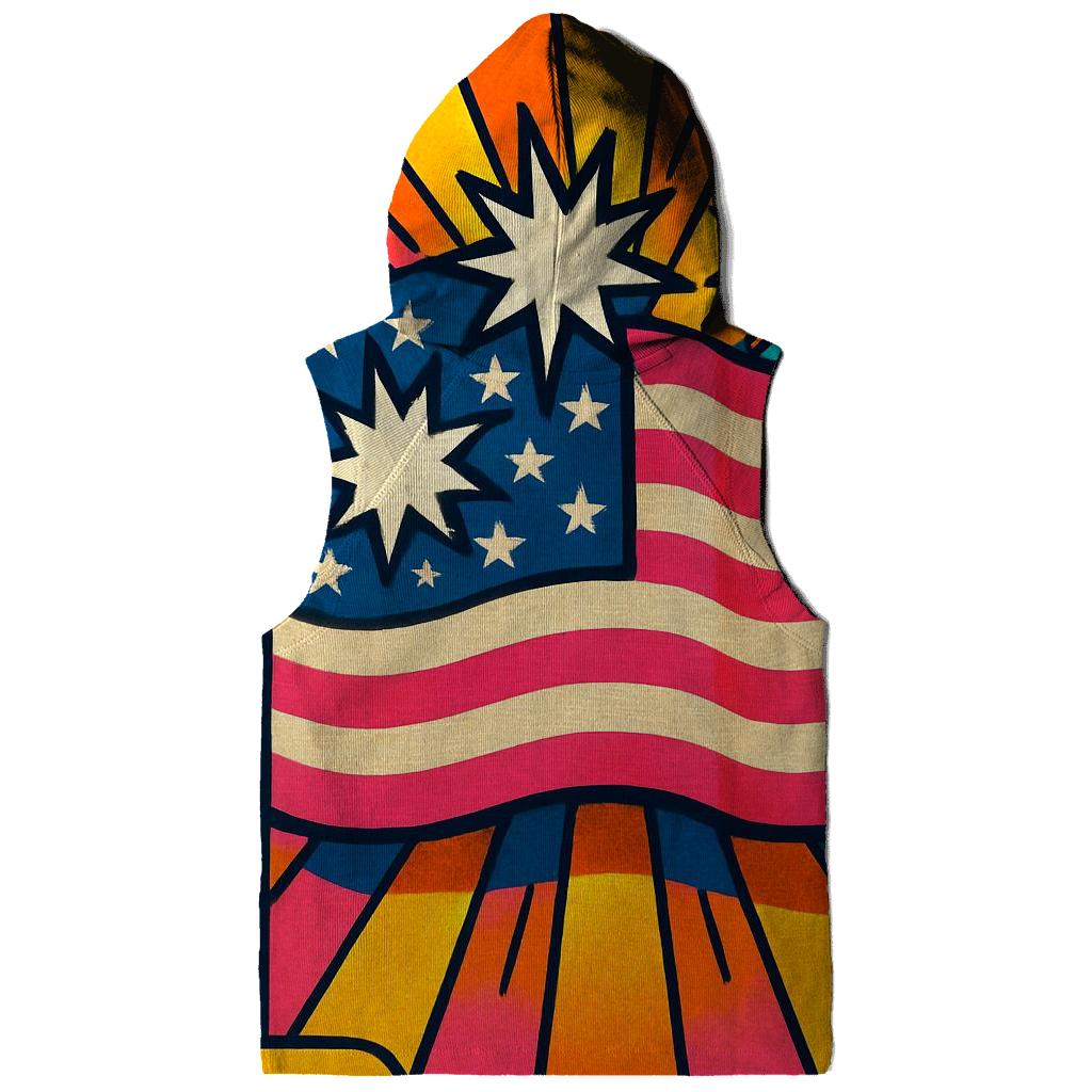 Retro Pop Americana Burst designer hoodies