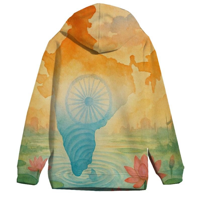 Lotus Watercolor Embrace heavyweight hoodies