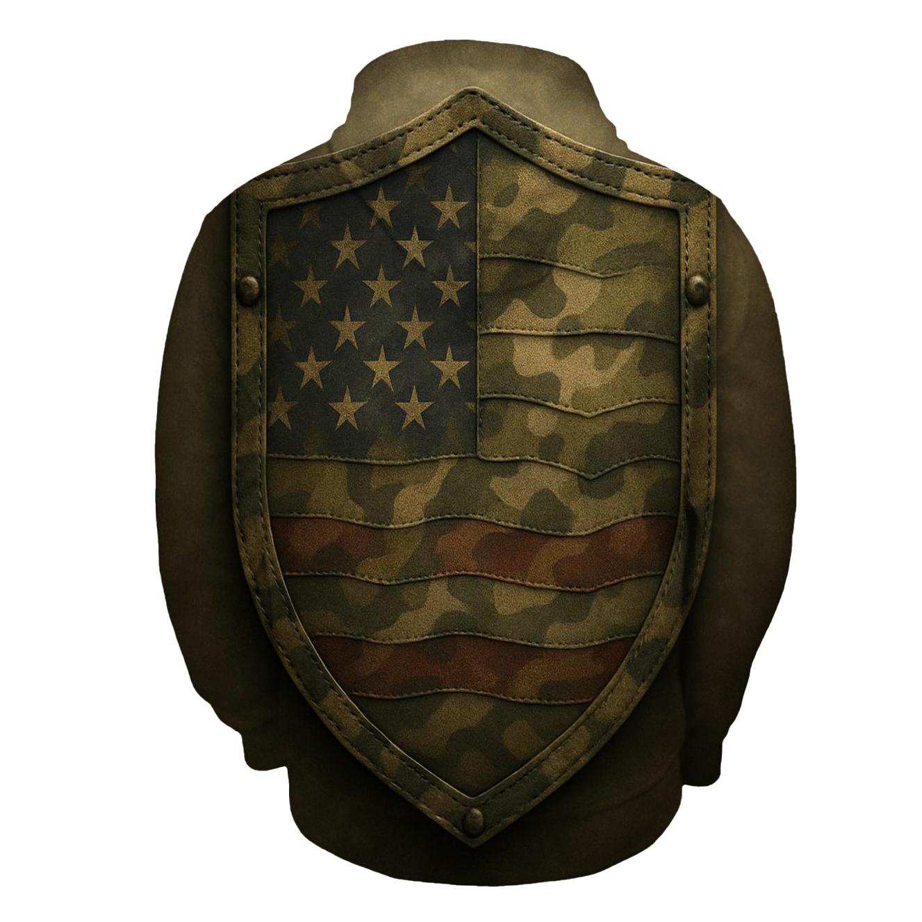 Camouflage Flag Fusion lightweight hoodies